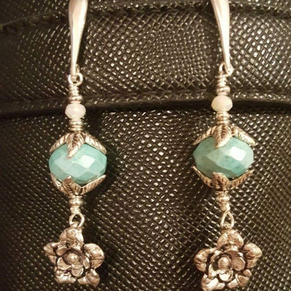 Sterling silver and turquoise earrings